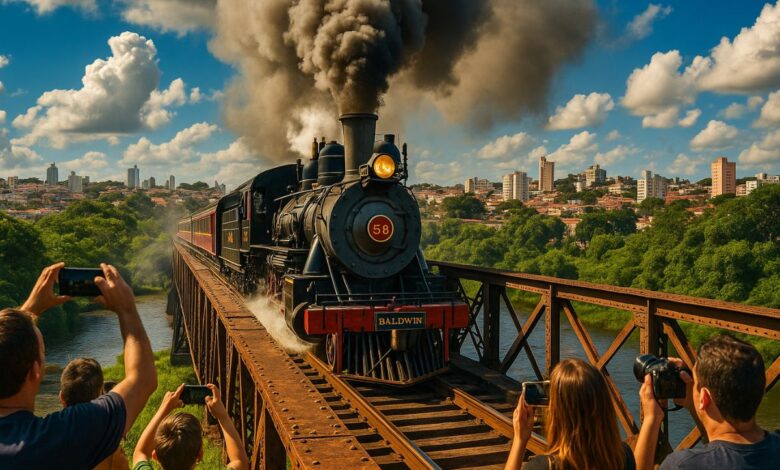 Passeios com locomotivas centenárias na ferrovia Sorocabana unem resgate histórico e desafio de ampliar a rota original