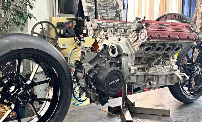 Max Hazan constrói superbike única com motor da Ferrari F355 e potência de carro esportivo