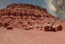 mineral desconhecido sugere presença de água e oxigênio