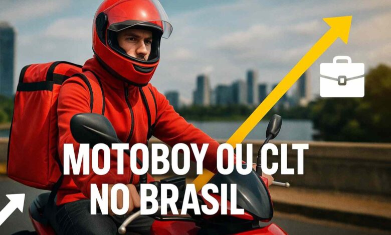 Motoboy ou CLT no Brasil — o que vale mais a pena?