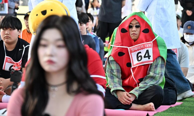 na Coreia do Sul, ficar parado é competição