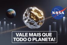Nasa monitora asteroide 16 Psique, cuja riqueza mineral supera a economia global e pode revolucionar a mineração espacial. Saiba mais.
