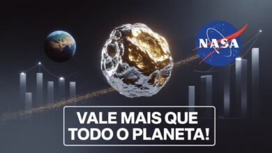Nasa monitora asteroide 16 Psique, cuja riqueza mineral supera a economia global e pode revolucionar a mineração espacial. Saiba mais.