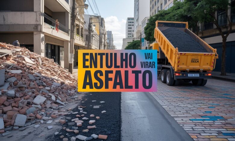 Nova lei propõe uso obrigatório de entulho reciclado em obras públicas de Porto Alegre, incentivando sustentabilidade e economia circular.