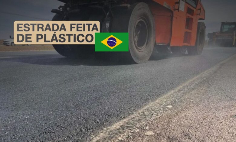 Tecnologia brasileira utiliza plástico reciclado no asfalto, promete triplicar a vida útil das rodovias e impulsiona sustentabilidade nas estradas.