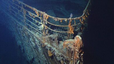 Titanic, naufrágio, Desastre, Destroços