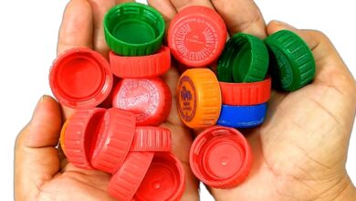 Tampas de garrafa PET podem ter utilidade inesperada em casa