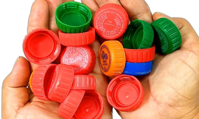 Tampas de garrafa PET podem ter utilidade inesperada em casa