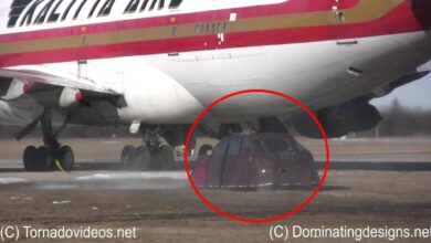 Será que veículos blindados para caça a tempestades aguentam o empuxo de um motor a jato de um Boeing 747?