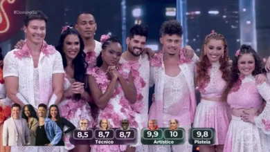 Grupo A na Dan&ccedil;a dos Famosos 2025. Foto: Globo
