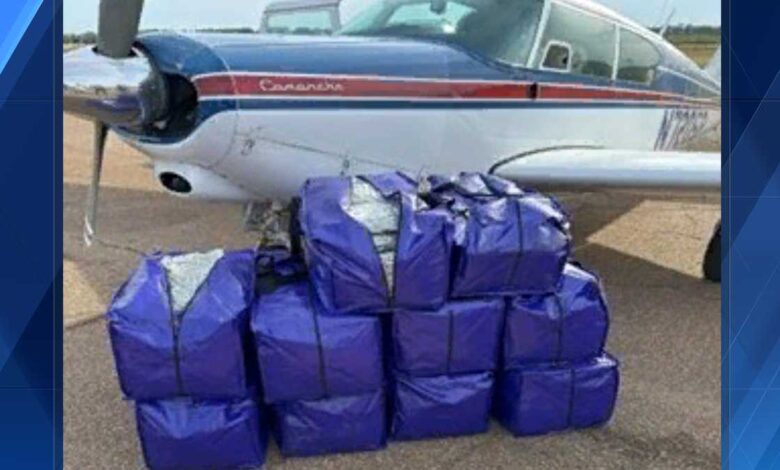 Small plane, nearly $300K and 250 lbs of marijuana seized in trafficking bust