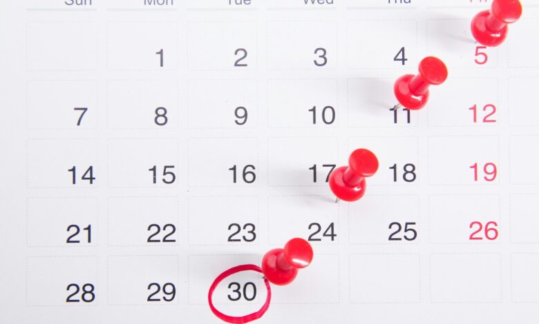veja as datas comemorativas e os feriados do mês