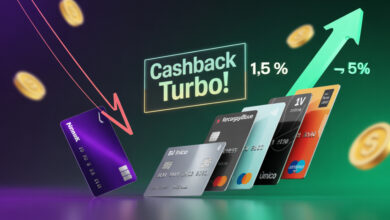 Compare cinco cartões que superam o cashback de 1,25% do Nubank Ultravioleta em 2025 e veja requisitos, vantagens e perfis de uso. (Imagem: Reprodução/IA)