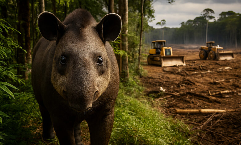 Anta, o maior mamífero terrestre do Brasil, corre risco de desaparecer por causa do avanço agropecuário e da destruição do habitat natural