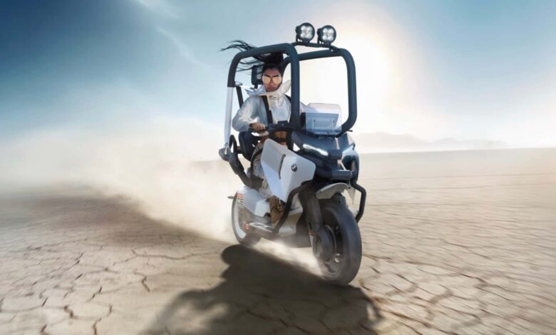 BMW revela Vision CE, scooter futurista que dispensa capacete
