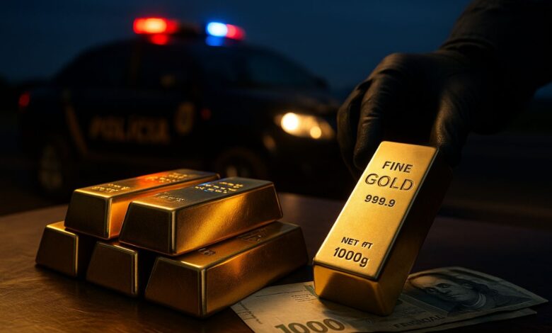 A apreensão de barras de ouro avaliadas em R$ 1,1 milhão em Roraima, feita pela Receita Federal na BR-401, expõe a rota do contrabando ligado ao garimpo ilegal e ao crime organizado na fronteira com a Guiana.