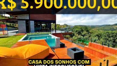 Em Campos do Jordão, casa moderna no Iporanga une automação completa, piscina aquecida e vista única — luxo e lazer integrados à natureza da serra.