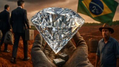 Diamante bruto de 646 quilates achado em Coromandel repete feito de 1938, mas só 2% do valor milionário ficará no Brasil, diz ANM