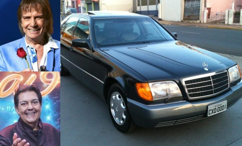 Faustão já teve um dos 4 Mercedes Benz 300 SE no Brasil, sedã de 5,11 m e 193 cv que alcançava 210 km/h.