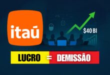 Itaú demite mil funcionários em home office após lucro recorde e bônus, usando monitoramento digital que pode violar a LGPD.