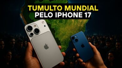 O lançamento do iPhone 17 da Apple gerou filas na China, tumultos na Índia e preços altos no Brasil, confirmando o impacto global do novo celular.