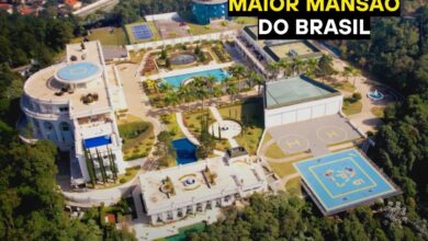 A mansão de Alphaville que parece um palácio: 17.800 m², suíte maior que casas e até aquário de 8 metros