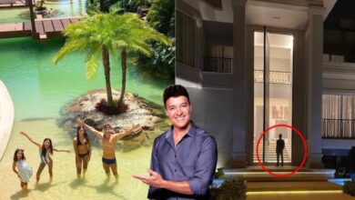 Mansão de Rodrigo Faro em Alphaville tem praia artificial de 500 mil litros, ilhas, cachoeira e elevador residencial.