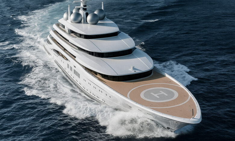 Megaiate Amadea apreendido de oligarca russo e colocado à venda pelos EUA em leilão.