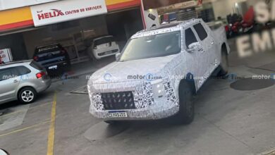 nova VW Amarok aparece rodando em São Paulo