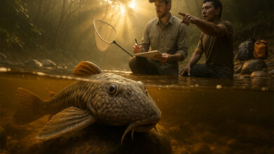 Peixe de “cabeça inchada” aparece em rios da Amazônia e deixa cientistas intrigados, enquanto a mesma expedição registra 27 espécies novas e acende alerta de conservação