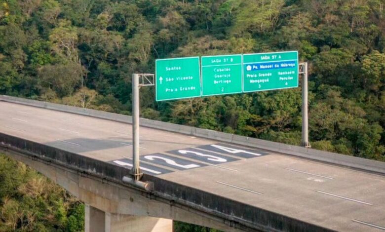 Placa, São Paulo, Litoral de São Paulo, Rodovia dos Imigrantes