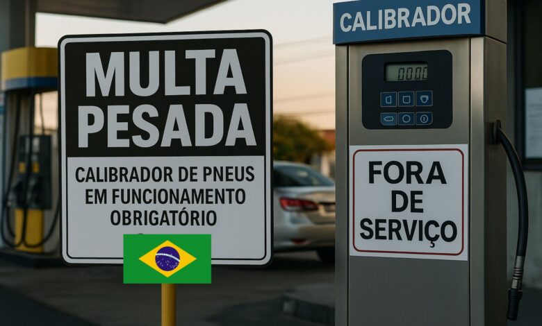 Nova lei em Teresina prevê multas de até R$ 8 mil para postos que não mantiverem calibradores de pneus funcionando.