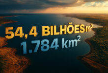 Maior reservatório em volume de água do Brasil acumula 54,4 bilhões de m³, cobre 1.784 km², gera energia e segue vital quase 30 anos após a inauguração