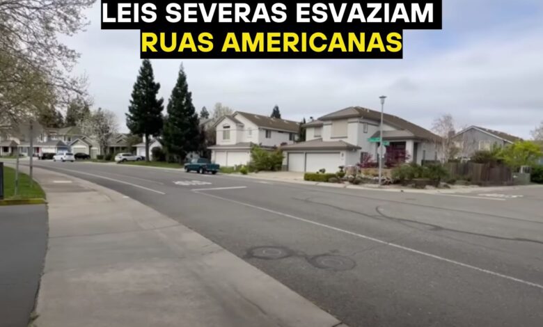 Nos EUA, o mistério das ruas desertas se explica pelos subúrbios americanos, zoneamento urbano e total dependência do carro para viver.