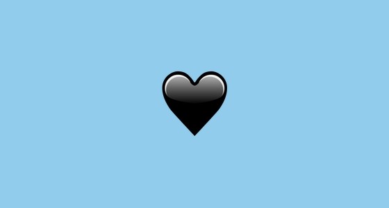 O que significa o emoji do coração preto e quando é o momento de usá-lo