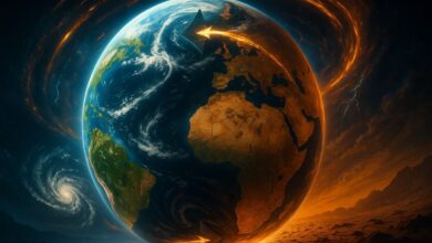 Terra girando ao contrário: simulação mostra desertos sumindo e novas áreas áridas surgindo no Brasil