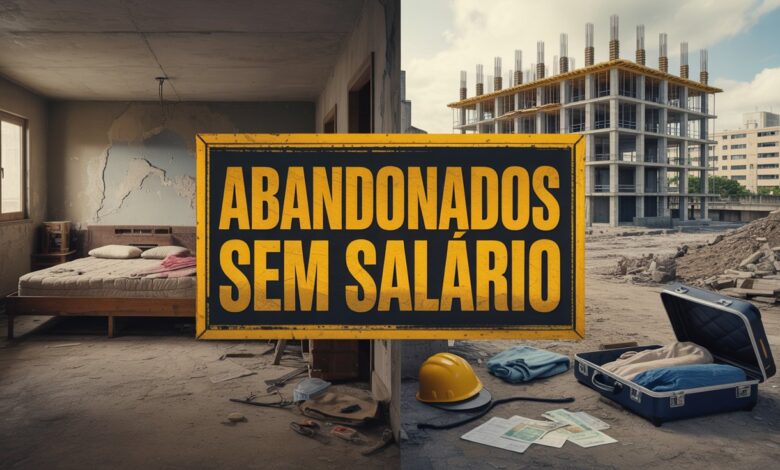 Trabalhadores nordestinos denunciam abandono em Franca (SP), sem salário e em alojamentos insalubres, após obra de hospital ser suspensa.
