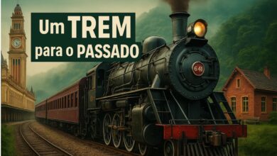 Você sabia que há um trem com locomotiva dos anos 1950 que parte da Estação da Luz e leva até uma vila inglesa do século 19 no meio da Mata Atlântica?