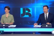 &Acirc;ncoras do Jornal da Record. Foto: Reprodu&ccedil;&atilde;o