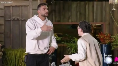 Nizam e Dudu Camargo. Foto: Reprodu&ccedil;&atilde;o/A Fazenda 17