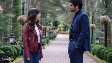 Nazli (&Ouml;zge G&uuml;rel) e Ferit (Can Yaman) em Dolunay. Foto: Divulga&ccedil;&atilde;o
