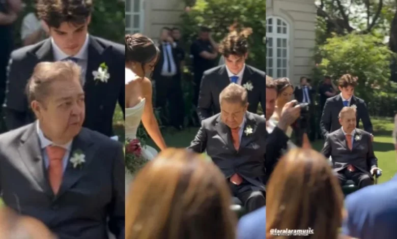 Faustão no casamento da filha, Lara. Foto: Instagram