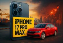 Novo iPhone 17 Pro Max custa até R$ 18.499 no Brasil. Veja quais carros usados você pode comprar pelo mesmo valor do celular.
