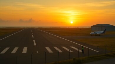 Aeroporto de Itanhaém perde movimento após decisão da Petrobras e opera muito abaixo da capacidade, apesar da estrutura moderna.