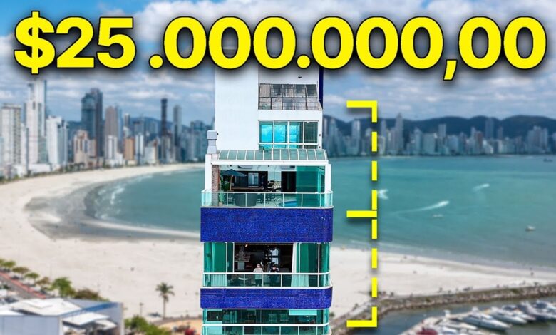 Balneário Camboriú atrai Neymar e bilionários com apartamentos de R$ 25 milhões, piscinas panorâmicas e vista de 180° sobre o mar