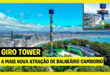 A Giro Tower é o novo mirante do Unipraias em Balneário Camboriú, com cabine giratória e vista 360º que revela a cidade do alto com conforto e segurança... fonte e imagem: canal Olhar Urbano