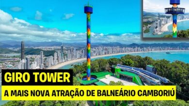 A Giro Tower é o novo mirante do Unipraias em Balneário Camboriú, com cabine giratória e vista 360º que revela a cidade do alto com conforto e segurança... fonte e imagem: canal Olhar Urbano