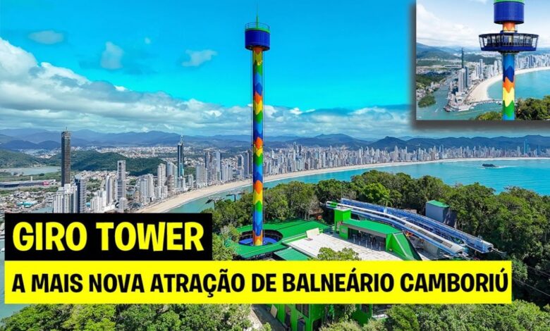A Giro Tower é o novo mirante do Unipraias em Balneário Camboriú, com cabine giratória e vista 360º que revela a cidade do alto com conforto e segurança... fonte e imagem: canal Olhar Urbano