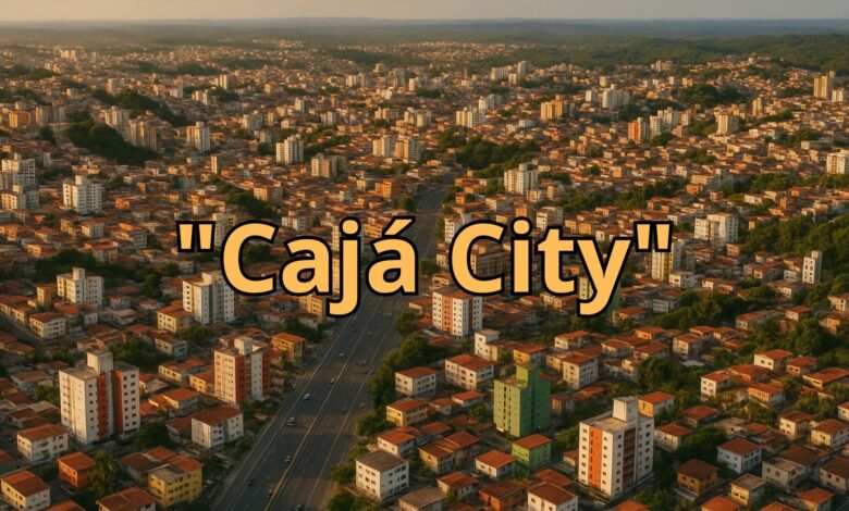 Vista aérea de Cajazeiras em Salvador, o maior bairro do Brasil.