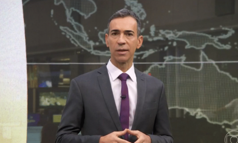 O que César Tralli fez ao vivo; Consequência foi imediata, ele não v... Ver mais